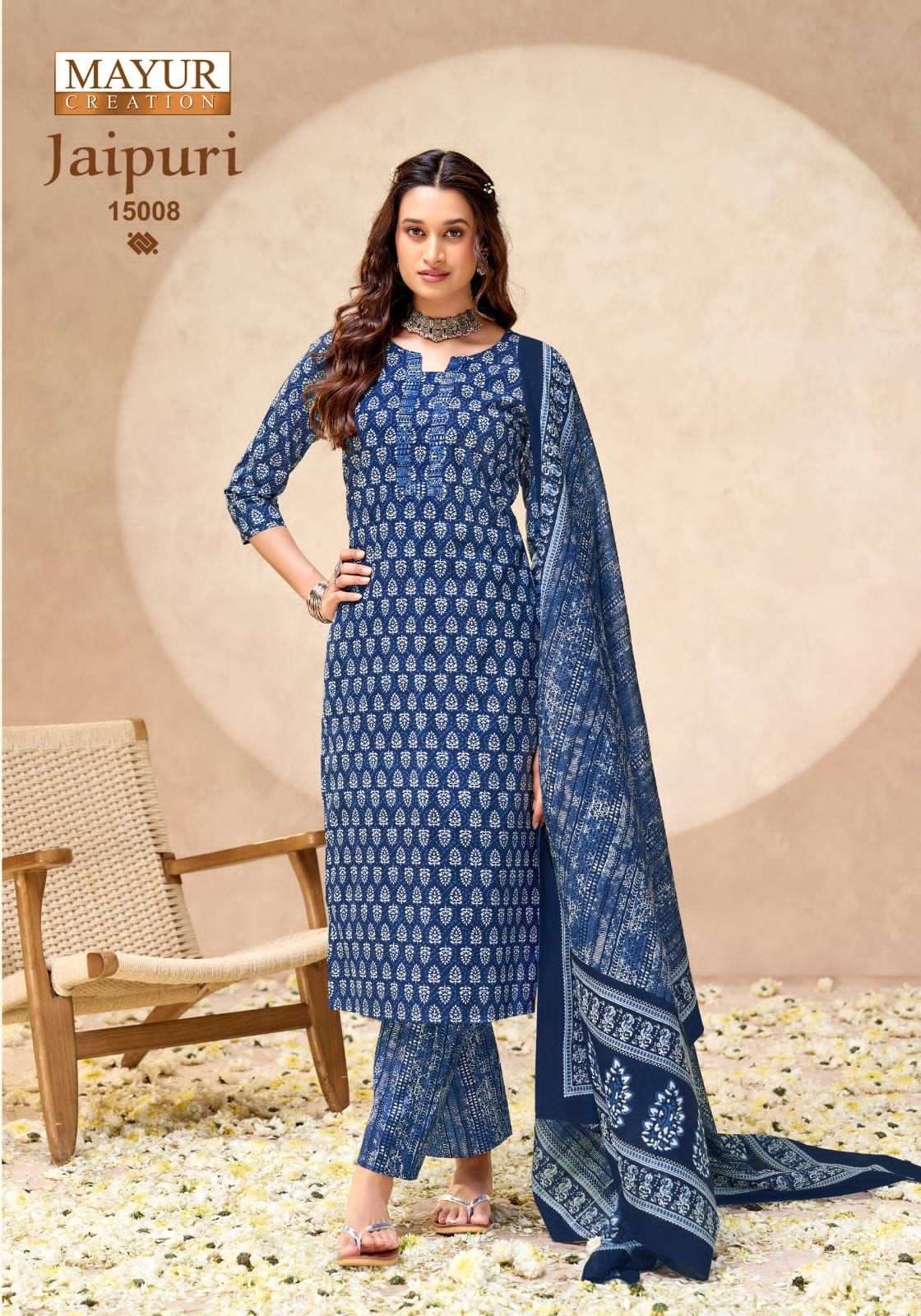jaipuri cotton dress material wholesale Mayur Vol 15 Premium Wear Wholesalers Soft cotton Color:LIGHT-YELLOW wedding dress online Fame and Partners -